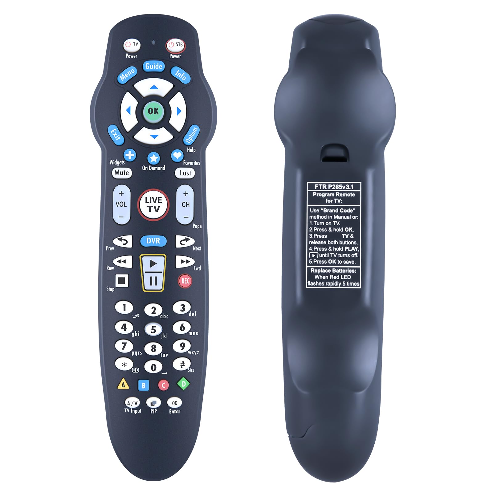Amazon.com: PZL Replacement Remote Control FTR P265v3.1 Compatible